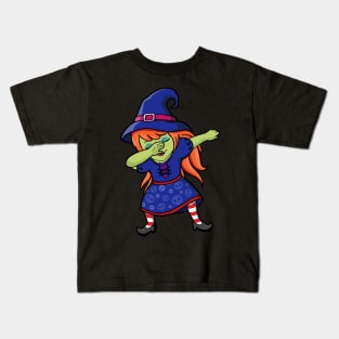 Dabbing Redhead Witch Kids T-Shirt